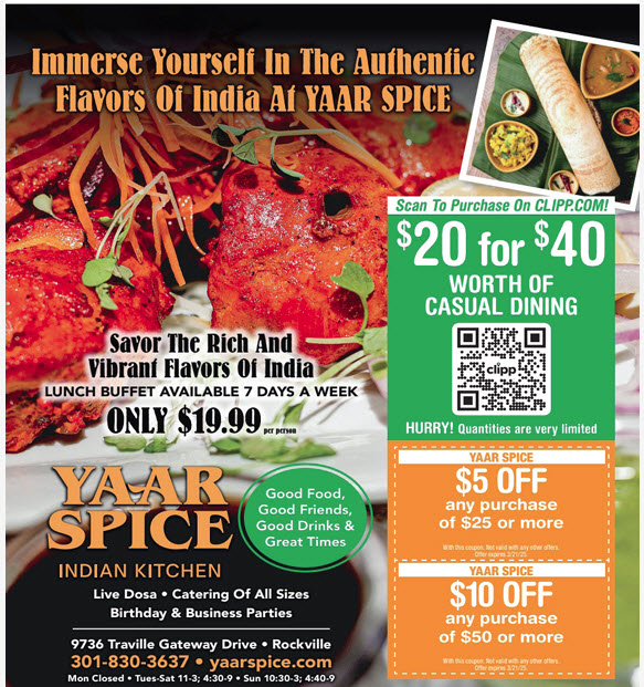 clipp magazine indian food ad